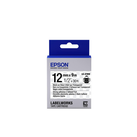 Epson TAPE - LK4TBW STRNG ADH BLK/ (C53S654015)
