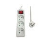 MicroConnect 3-way Power Strip on/off 