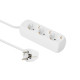 MicroConnect 3-way Schuko Socket 1.8M White (GRU003W)