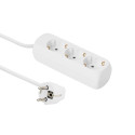 MicroConnect 3-way Schuko Socket 1.8M White (GRU003W)