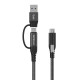 Vivolink USB-C Cable two in one 1,5m 