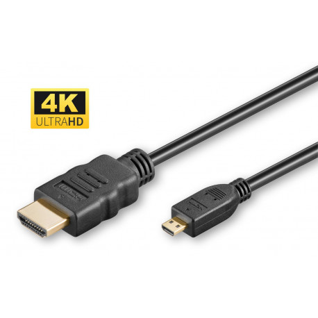 MicroConnect HDMI 2.0 A-D cable, 3m (W125836338)
