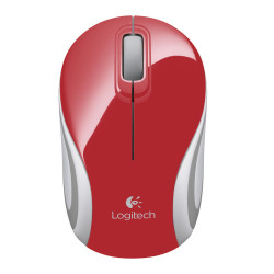 Logitech M187 Mini Mouse, Red (910-002732)