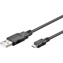 MicroConnect Micro USB Cable, Black, 1m (USBABMICRO1)