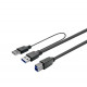 Vivolink Câble USB 3.0 actif en cuivre de 7 m A mâle - B mâle