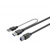 Vivolink Câble USB 3.0 actif en cuivre de 7 m A mâle - B mâle