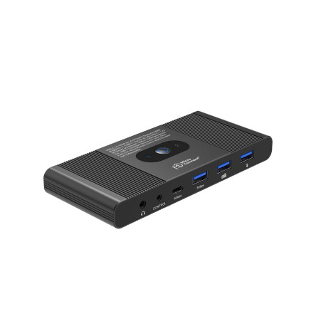 MicroConnect HDMI & USB-C KVM Switch 2-Port 