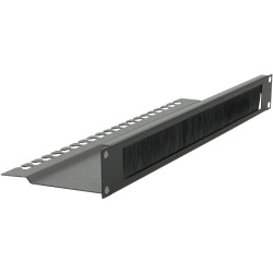 Lanview 1U 19 L BENT, BRUSHED CABLE 