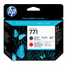 HP HP 771 ORIGINAL TÊTE D IMPRESSION NOIR MAT ET CHROMATIGUE ROUGE CAPACITÉ STANDARD PACK DE 1 (CE017A)