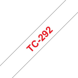 Brother Tape Red On White 9mm (TC-292)