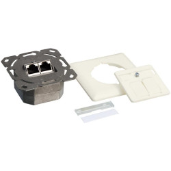 LogiLink Cat.6 Wall Outlet 2xRJ45 STP (NP0023)