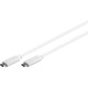 MicroConnect USB-C Gen2 cable, white. 2m 