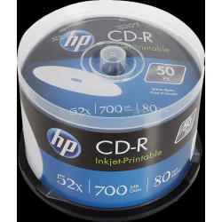  HP Accessoires informatiques CRE00017WIP CD-R 80Min/700MB/52x Cakebox (50 Disc)