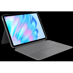  Logitech Accessoires informatiques Gris 920-012629 Combo Touch für iPad Air 11 f/ iPad Air 11-inch (M2), Qwertz, Smart Connecto