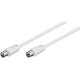 MicroConnect Coax M-F 5m White 75 Ohm (COAX050W)