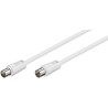 MicroConnect Coax M-F 5m White 75 Ohm (COAX050W)