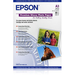 EPSON S041315 BRILLANT PHOTO PAPIER INKJET 255G/M2 A3 20 FEUILLES PACK DE 1 (C13S041315)