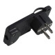 MicroConnect Schuko Angled Power Plug Black (PESCHPLUG-B)