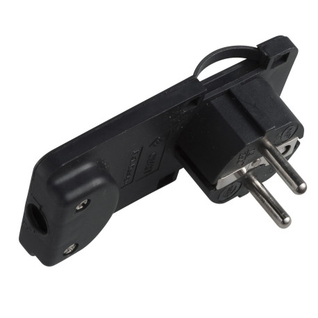 MicroConnect Schuko Angled Power Plug Black (PESCHPLUG-B)