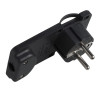 MicroConnect Schuko Angled Power Plug Black (PESCHPLUG-B)