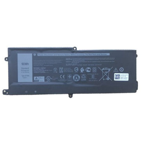 Dell Battery, 90WHR, 6 Cell, Lithium Ion (KJYFY)