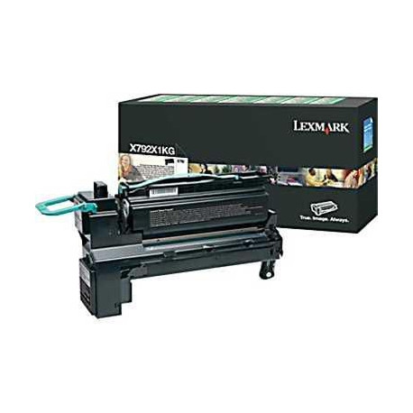  Lexmark Toner Noir(e) X792X1KG X792 ~20000 Pages Retour ruban de cassette