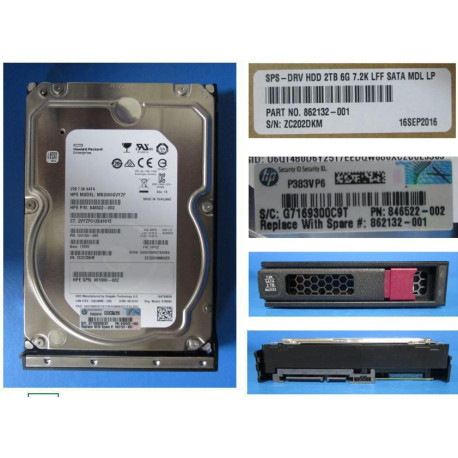 HP 2TB SATA Hard Drive 6Gb/s 