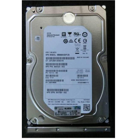 HP HDD 6TB 6G 7.2K LFF SATA MDL 