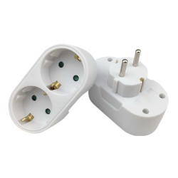 MicroConnect Schuko power splitter, with 2 