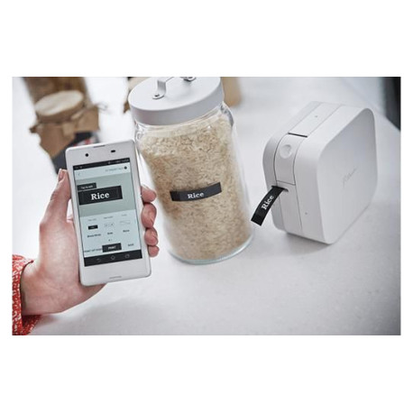 Brother Etiqueteuse Blanc P-touch CUBE PTP300BTG1 PT-P300BT Bluetooth