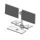 Ergonomic Solutions Wall mounted pole with dual 