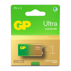 GP Batteries GP ULTRA ALKALINE 9V Battery. 