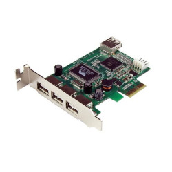 StarTech.com 4 PORT LP PCIE USB CARD (PEXUSB4DP)