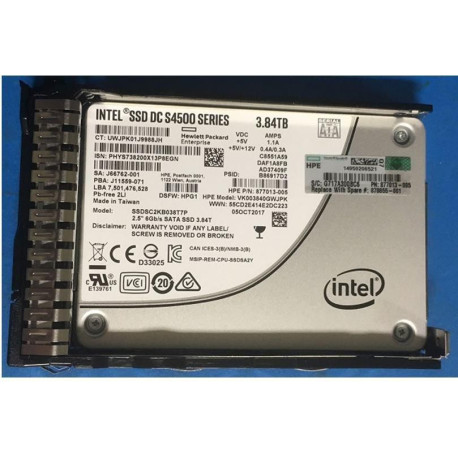 HP SSD 3.84TB 6G SFF SATA RI SC (878855-001)