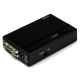StarTech.com VGA to composite or S-Video converter - adapter up to max. 1600x1200, black (VGA2VID)