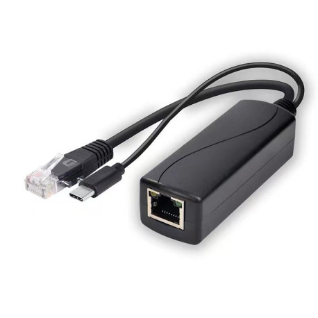 MicroConnect 1000Mbit POE Splitter USB-C 