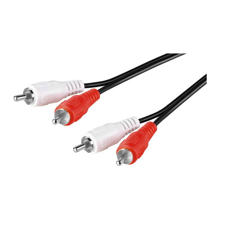 MicroConnect Stereo RCA Cable, 2.5 meter (AUDCC025)