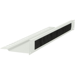 Lanview 1U 19 L BENT, BRUSHED CABLE 