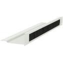 Lanview 1U 19 L BENT, BRUSHED CABLE 