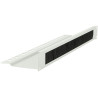 Lanview 1U 19 L BENT, BRUSHED CABLE 