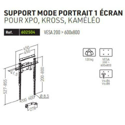 602504 XPO / KROSS / KAMELEO - Support écran mode portrait VESA