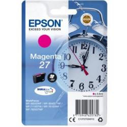  Epson Cartouche d'encre Magenta C13T27034012 27 ~300 Pages 3,6ml