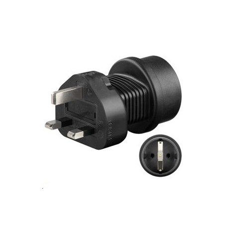 MicroConnect Universal adapter Schuko to UK (PETRAVEL1)