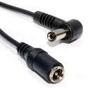 CoreParts DC extension cable from 5.5*2.5mm(male) to 5.5*2.5mm (angled)