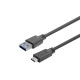Vivolink USB-C male - A male Cable 3m Black (PROUSBCAMM3)