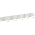 Lanview 1U 19 CABLE ORGANIZER PANEL, 5 HOOK WHITE (RAO100WH)