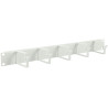 Lanview 1U 19 CABLE ORGANIZER PANEL, 5 HOOK WHITE (RAO100WH)