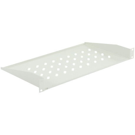 Lanview 1U 19 D 250mm RACK MOUNT SHELF WHITE (RAS200WH)