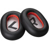 HP Voyager 8200 Black Leatherette Ear Cushions (2 Pieces)