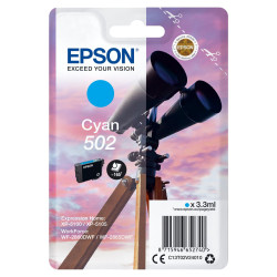  Epson Cartouche d'encre Cyan C13T02V24010 502 ~165 Pages 3,3ml